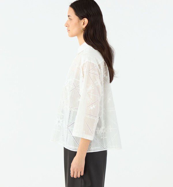 MACPHEE「ビンテージエンブロイダリー レギュラーカラーシャツ」|シャツ・ブラウス|