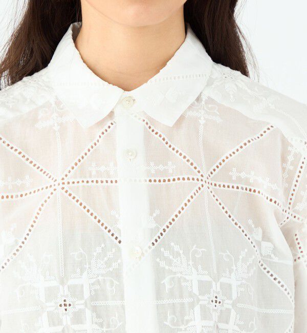 MACPHEE「ビンテージエンブロイダリー レギュラーカラーシャツ」|シャツ・ブラウス|