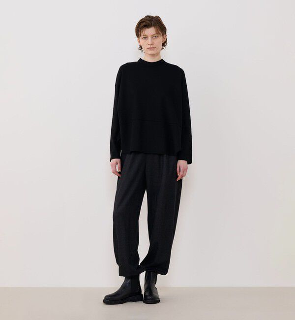 GALERIE VIE「ウールミルドスムース バックオープンシャツ」|シャツ・ブラウス|