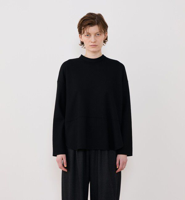 GALERIE VIE「ウールミルドスムース バックオープンシャツ」|シャツ・ブラウス|