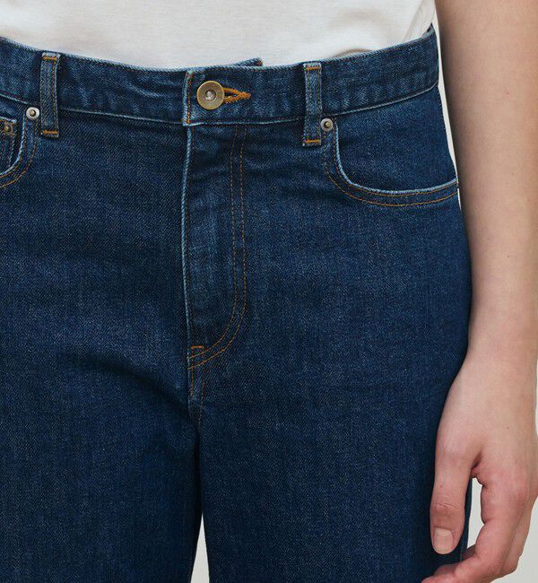 DES PRES「コンパクトストレッチデニム セミフレアパンツ」|デニム|