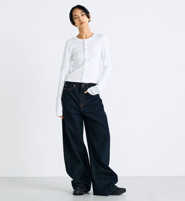 Edition「ワンウオッシュエッセンシャルデニム バルーンパンツ」|デニム|