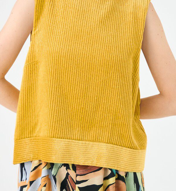 Ballsey「ラメコーデュロイ フロンタブルトップス」|シャツ・ブラウス|