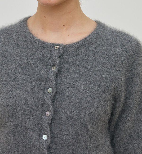 DES PRES「フォックスカシミヤ ハーフスリーブカーディガン」|カーディガン|