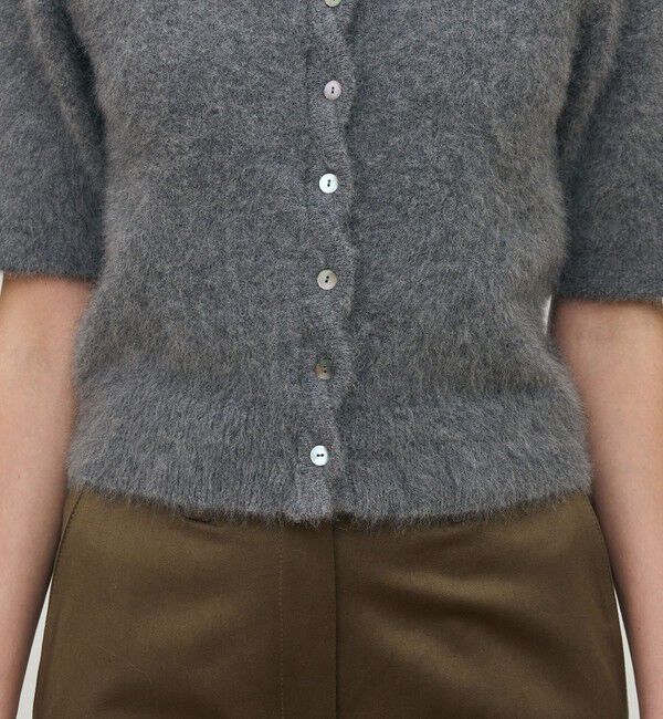 DES PRES「フォックスカシミヤ ハーフスリーブカーディガン」|カーディガン|