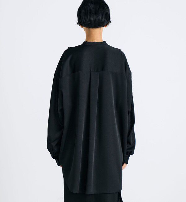 Edition「ジョーゼットレース オーバーサイズドシャツ」|シャツ・ブラウス|