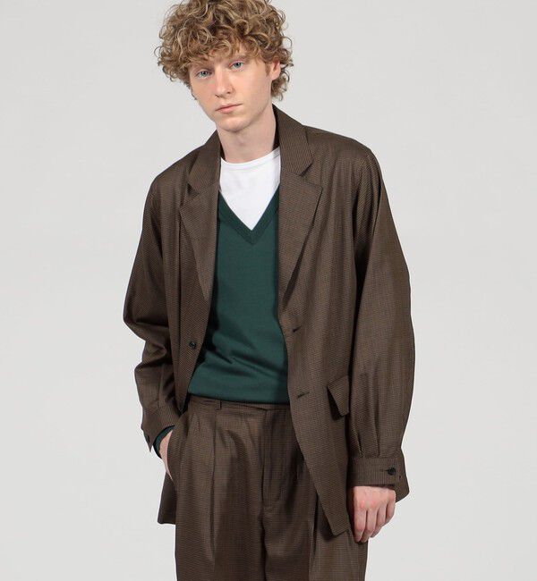 TOMORROWLAND MENS「ウールトロピカル シングルブレステッド 2Bジャケット」|テーラードジャケット|