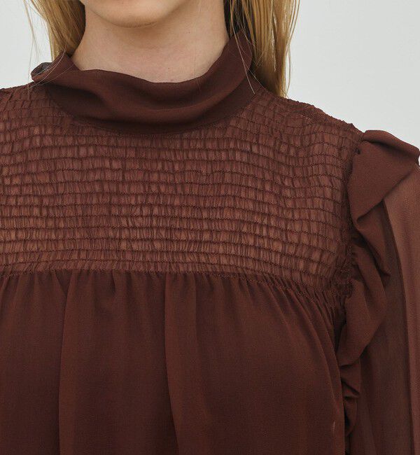 DES PRES「シルクシフォン チュニックブラウス」|シャツ・ブラウス|