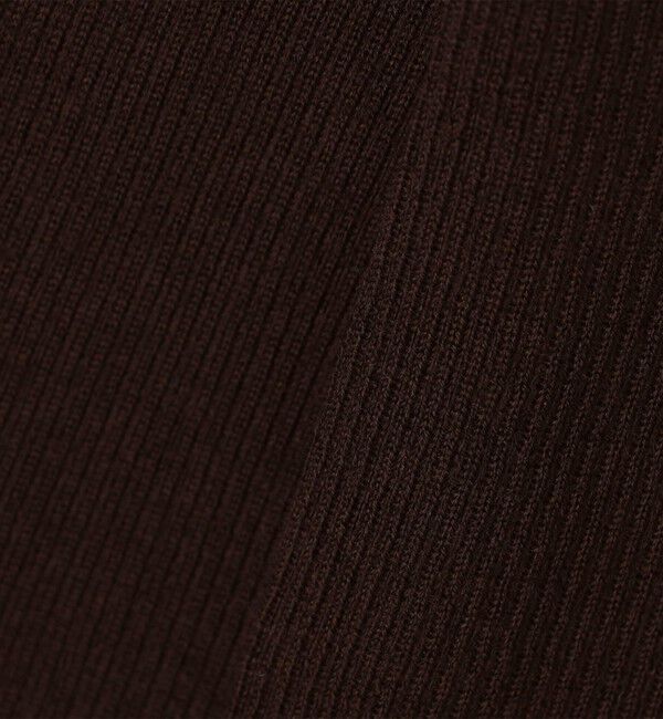 DES PRES「ウーステッドウールファインリブ ビルドネックカーディガン」|カーディガン|