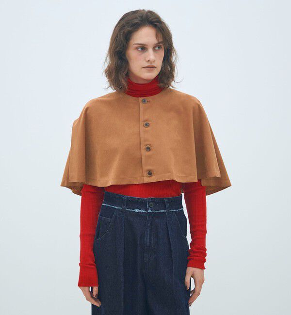 MACPHEE「フェイクスエード ショートケープ」|その他|