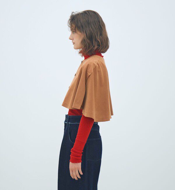 MACPHEE「フェイクスエード ショートケープ」|その他|