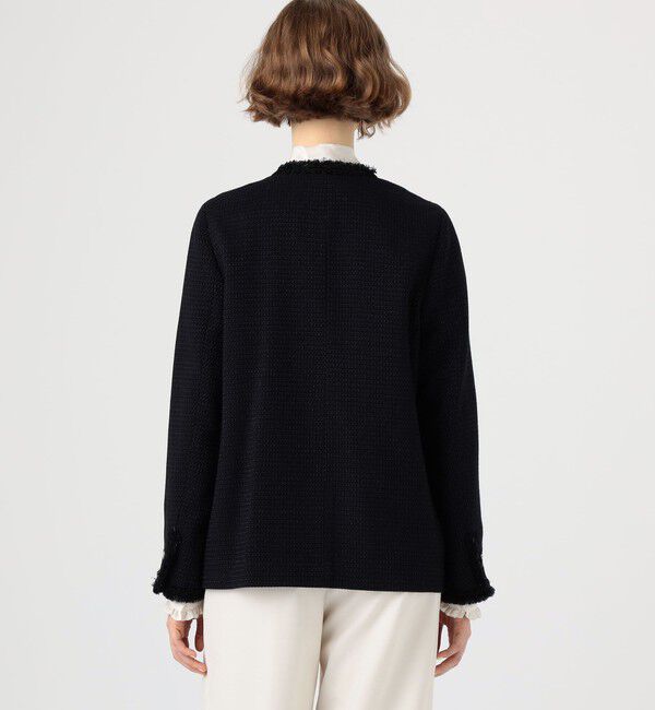 Ballsey「クレストドビー Vクルージャケット」|ノーカラージャケット|