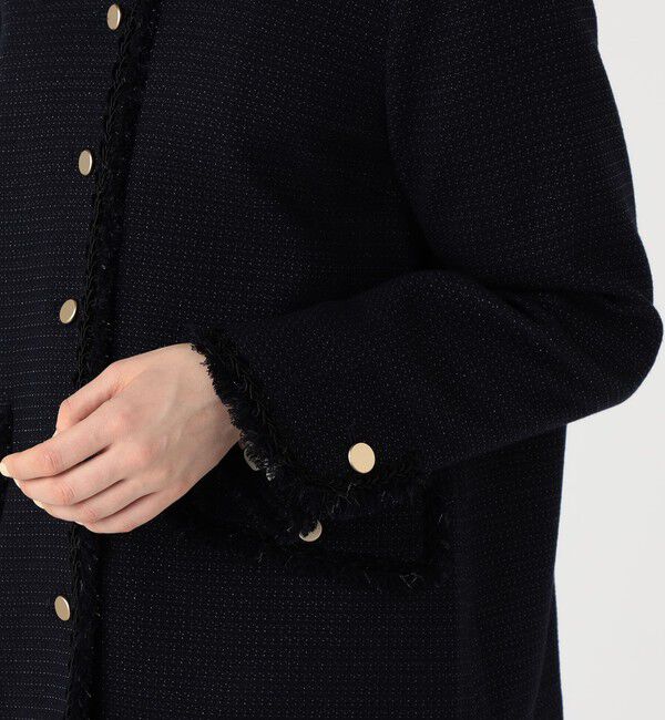 Ballsey「クレストドビー Vクルージャケット」|ノーカラージャケット|