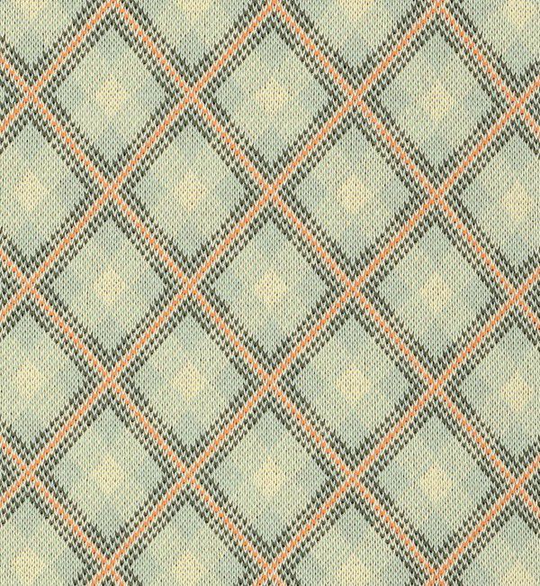 CABaN「コットンポリエステル チェックジャカード ショートスリーブプルオーバー」|ニット・セーター|