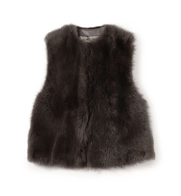 TOMORROWLAND GOODS「DES PRES  ファージレ」|ダウンベスト・ベスト|17 チャコールグレー