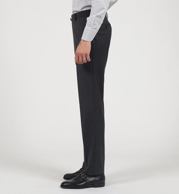 TOMORROWLAND MENS「SUPER120&rsquo;Sウール ストレッチ ノープリーツスラックス」|スラックス|