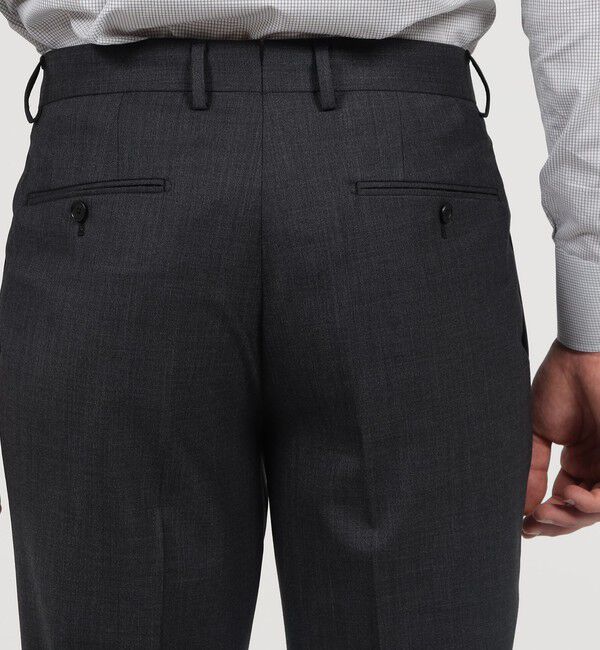 TOMORROWLAND MENS「SUPER120&rsquo;Sウール ストレッチ ノープリーツスラックス」|スラックス|