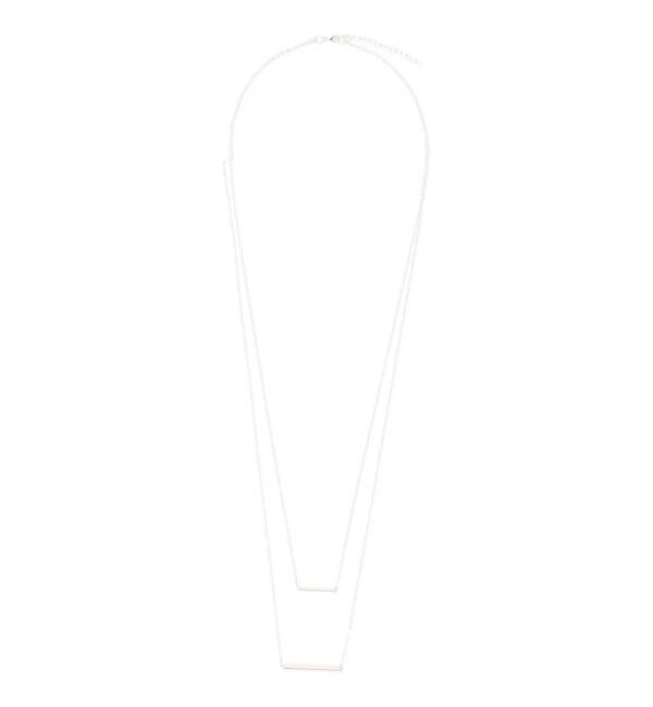 TOMORROWLAND GOODS「NINA&JULES Double Bar ネックレス」|ネックレス|81 シルバー