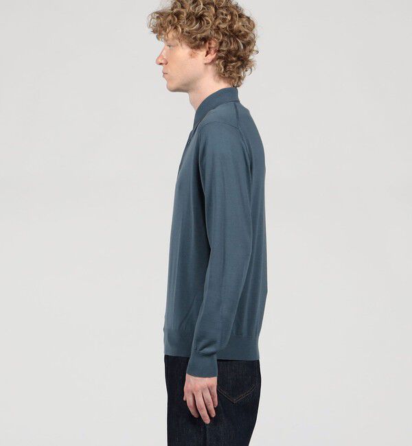 TOMORROWLAND MENS「TOMORROWLAND tricot スーパーファインメリノウール ニットポロシャツ S-WOOL」|ニット・セーター|