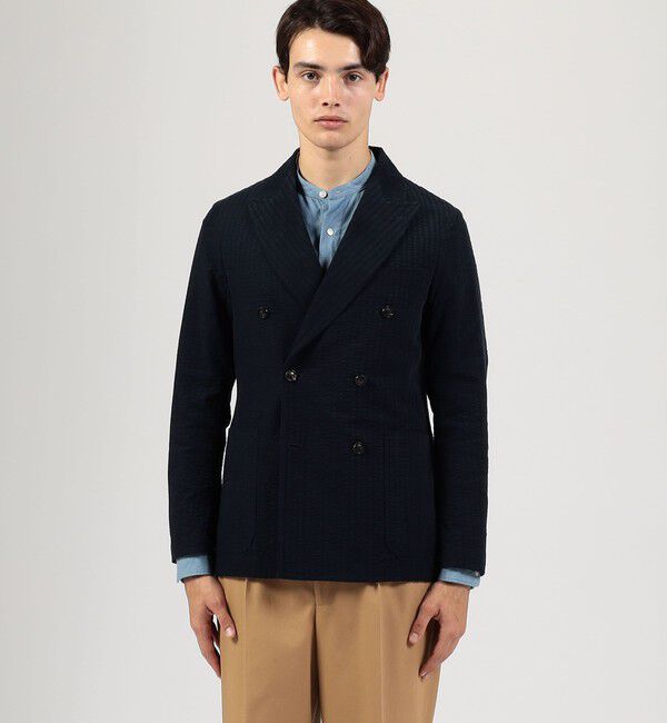 TOMORROWLAND MENS「コットンコーデュロイ ダブルブレステッド6Bジャケット ALBINI」|テーラードジャケット|