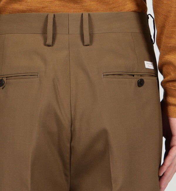 TOMORROWLAND MENS「SUPER120&rsquo;Sウール 2プリーツ ワイドストレート バレルパンツ」|スラックス|