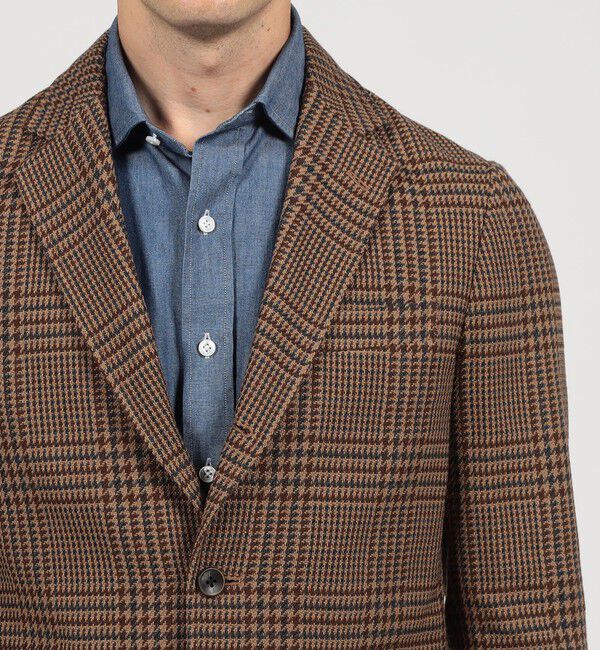 TOMORROWLAND MENS「ウールコットン シングルブレステッド3Bジャケット SONDRIO」|テーラードジャケット|