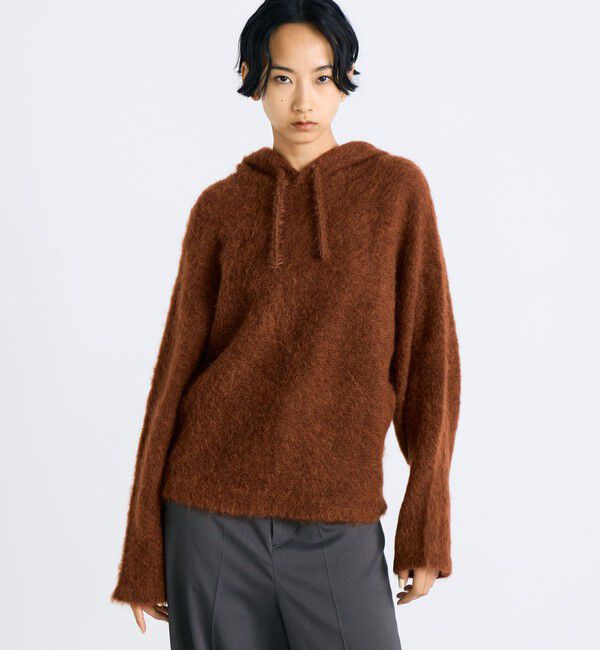 Edition「アルパカシャギー フーディートップス」|ニット・セーター|