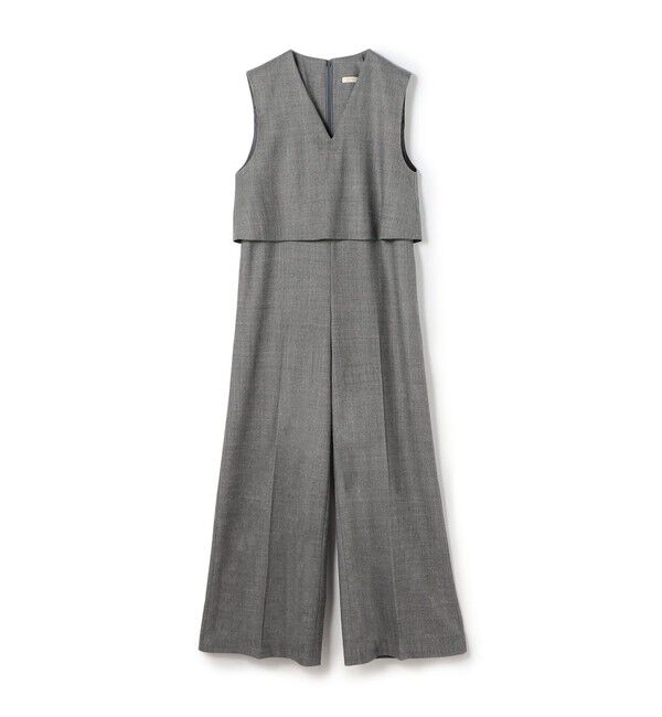 DES PRES「フランネルウールストレッチ オールインワン」|オールインワン|17 チャコールグレー