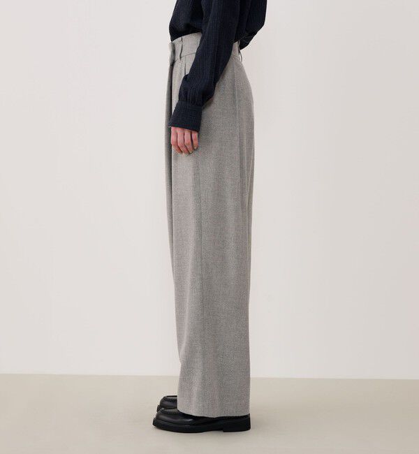 GALERIE VIE「グリッターストライプ ワンサイドタックスラックス」|スラックス|