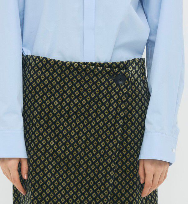 CABaN「コットンベルベット ジオメトリックプリントミニスカート」|スカート|