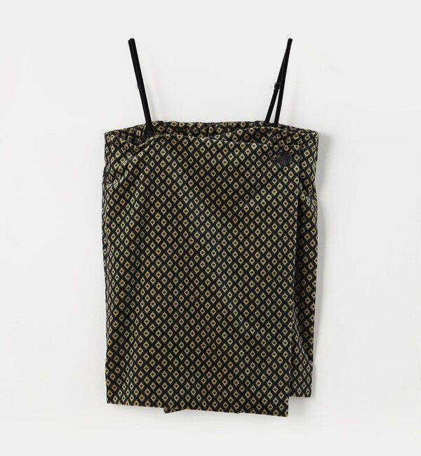 CABaN「コットンベルベット ジオメトリックプリントミニスカート」|スカート|