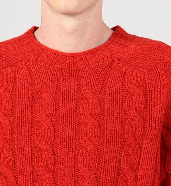 TOMORROWLAND BUYING WEAR「INVERALLAN ウールケーブル クルーネックプルオーバーニット」|ニット・セーター|