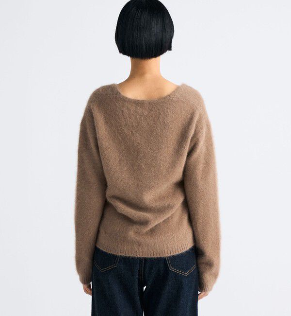 Edition「フォックスシャギー Vネックニット」|ニット・セーター|