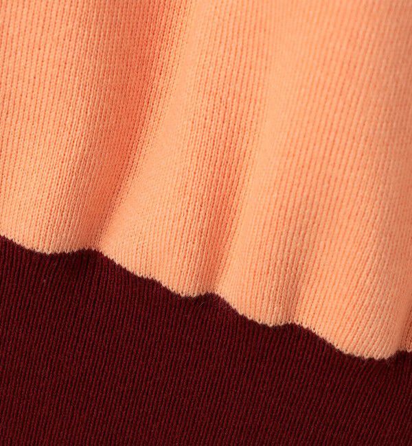 CABaN「コットンカシミヤ バイカラークルーネックカーディガン」|カーディガン|