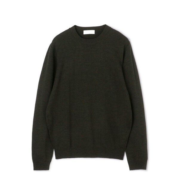 TOMORROWLAND MENS「TOMORROWLAND tricot メリノベーシック クルーネックプルオーバー」|ニット・セーター|57 カーキ