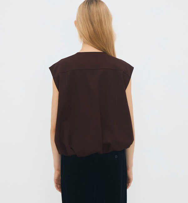 CABaN「ウールギャバジン バルーンジレ」|ベスト・ジレ|