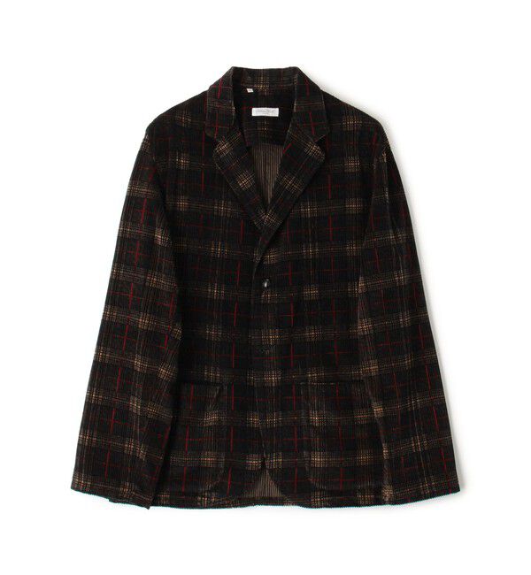 TOMORROWLAND MENS「【別注】Salbatore Piccolo コットンコーデュロイプリント シングルブレステッド 2Bジャケット」|テーラードジャケット|18 ブラック系