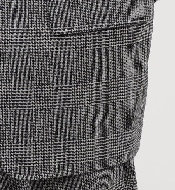 TOMORROWLAND MENS「カレッジフランネルウール シングルブレステッド3Bジャケット」|テーラードジャケット|