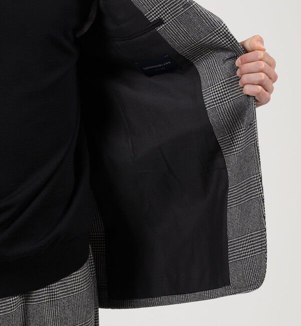 TOMORROWLAND MENS「カレッジフランネルウール シングルブレステッド3Bジャケット」|テーラードジャケット|