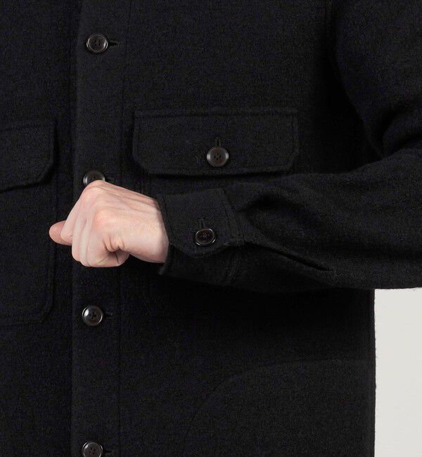 TOMORROWLAND MENS「ボイルドウール シャツブルゾン MANTECO」|ブルゾン・スタジャン|