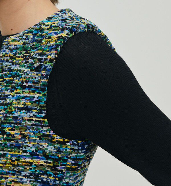 DES PRES「モザイクモール  クルーネックジレ」|ベスト・ジレ|