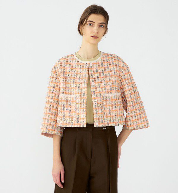 Ballsey「Orangette ショートジャケット」|ノーカラージャケット|