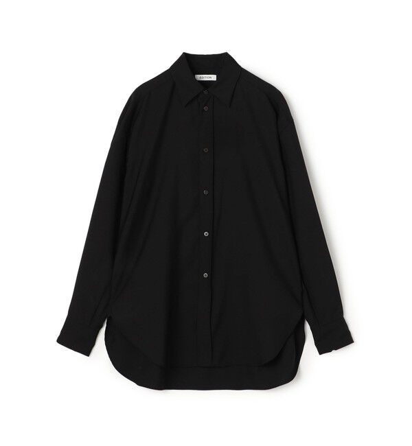 Edition「Super120'sウォッシャブルウール リラックスシャツ」|シャツ・ブラウス|19 ブラック