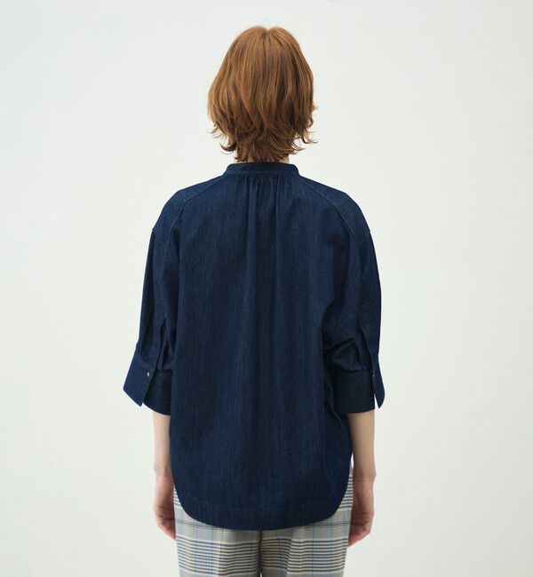 MACPHEE「コットンセルロースデニム オーバーサイズシャツ」|シャツ・ブラウス|