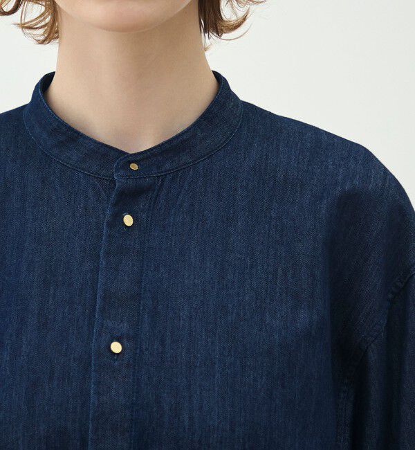 MACPHEE「コットンセルロースデニム オーバーサイズシャツ」|シャツ・ブラウス|