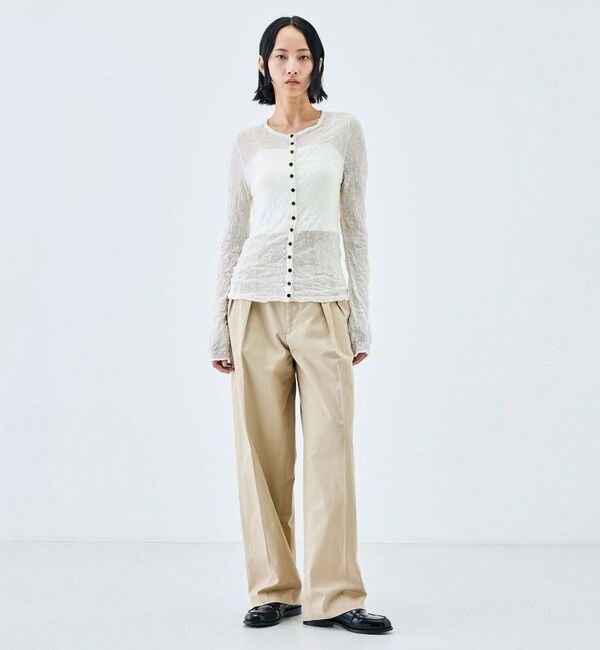 Edition「プリーツニット カーディガン」|カーディガン|