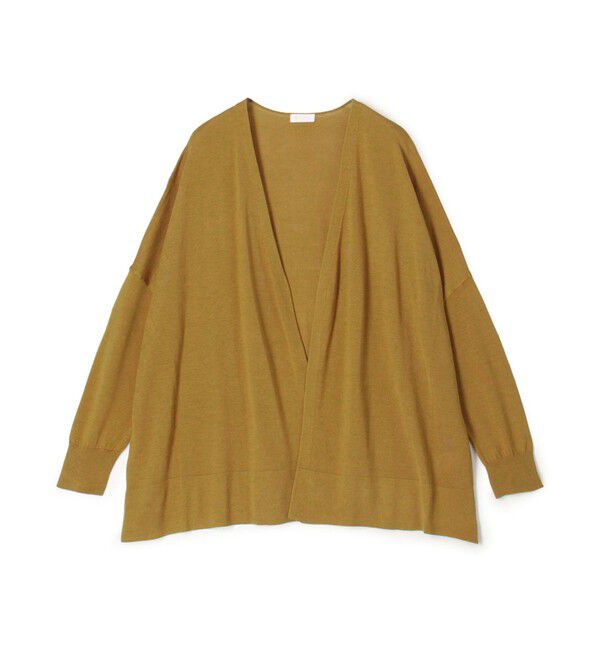 Ballsey「エヴァーシルク ワイドカーディガン」|カーディガン|45 キャメル
