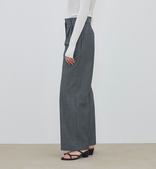 DES PRES「ウーステッドウール モヘヤ 2タックパンツ」|スラックス|
