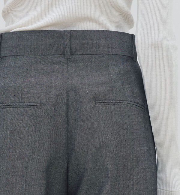 DES PRES「ウーステッドウール モヘヤ 2タックパンツ」|スラックス|