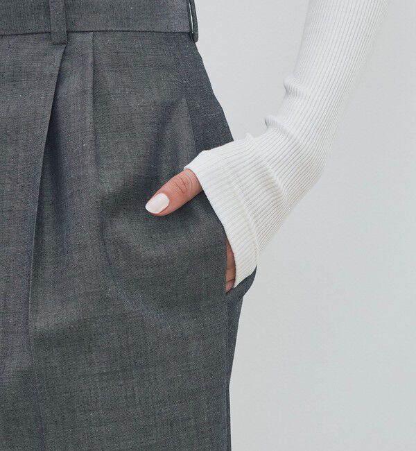 DES PRES「ウーステッドウール モヘヤ 2タックパンツ」|スラックス|